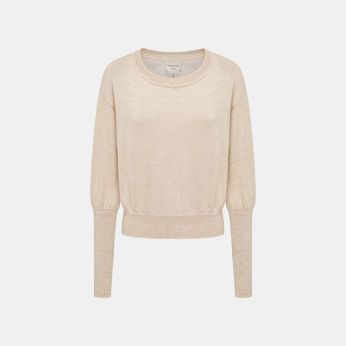 “Winter Diary” Silk Cashmere 針織蝙蝠袖針織上衣—米