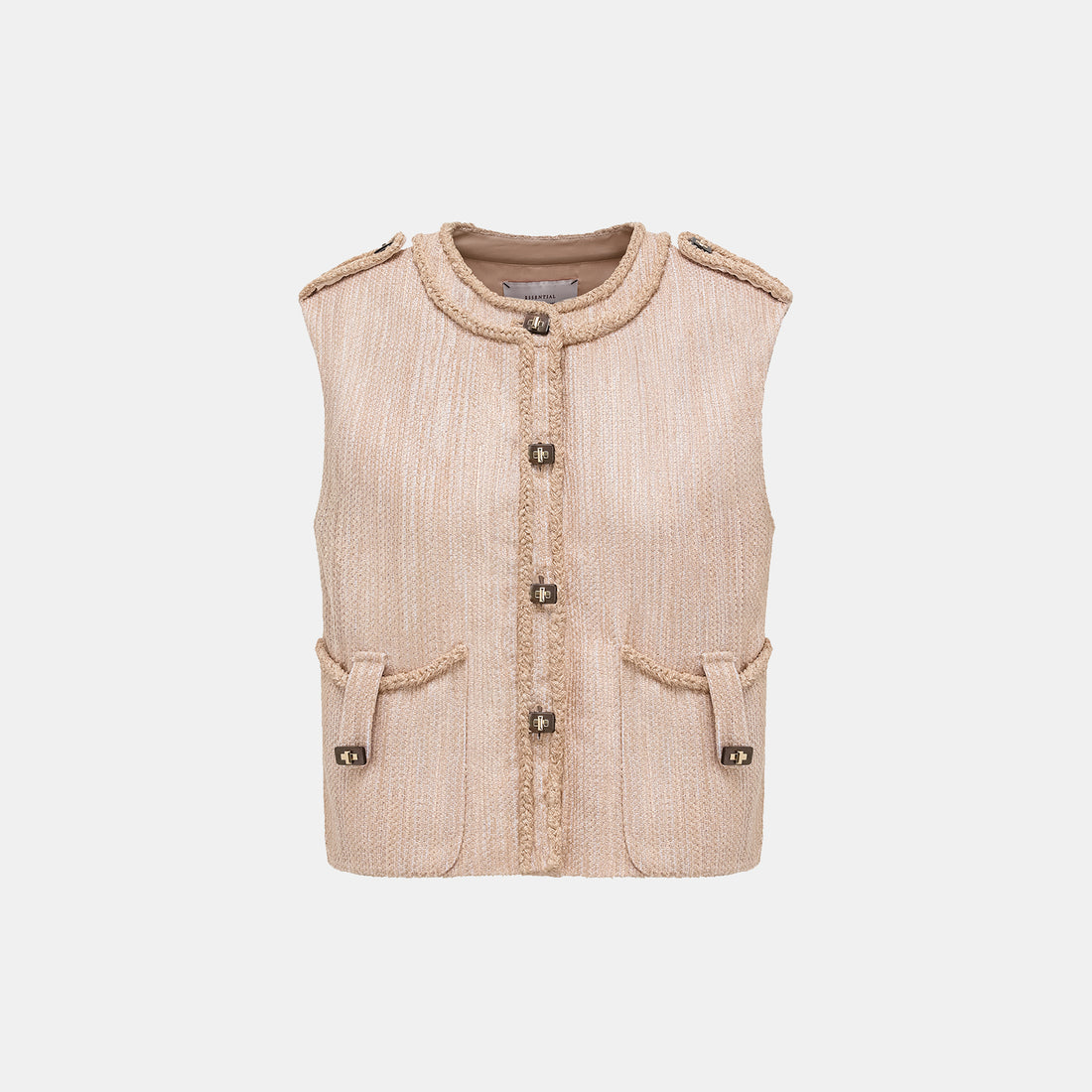 "Weekend at Monaco." Spanish lightweight tweed vest