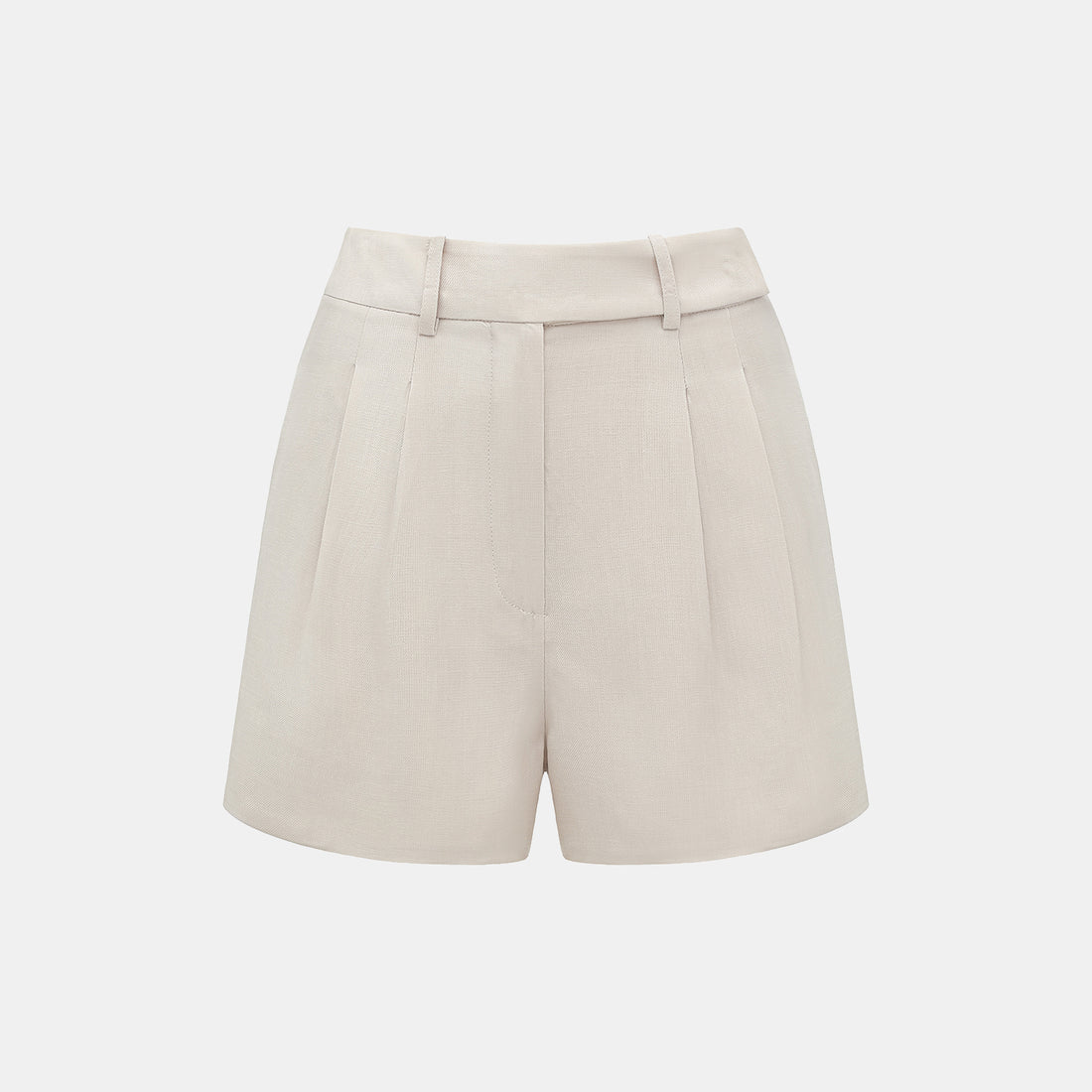 "Intellectual Moment" Special Silk and Bamboo Texture Acetate Shorts - Cha Xi
