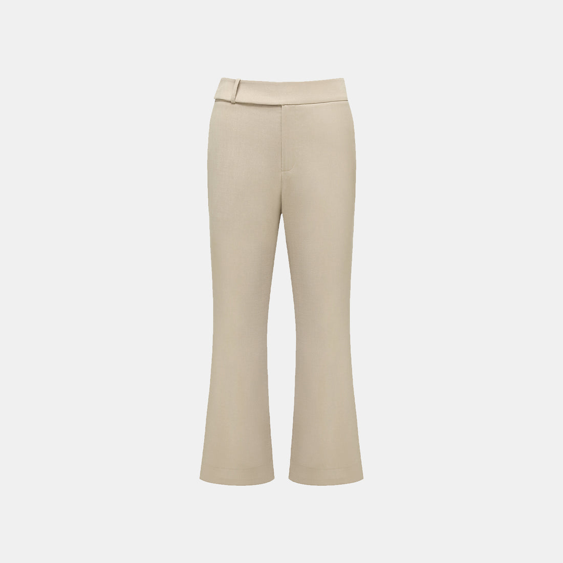 "Autumn Diary" Korean super stretch drape fabric waist trousers - Khaki