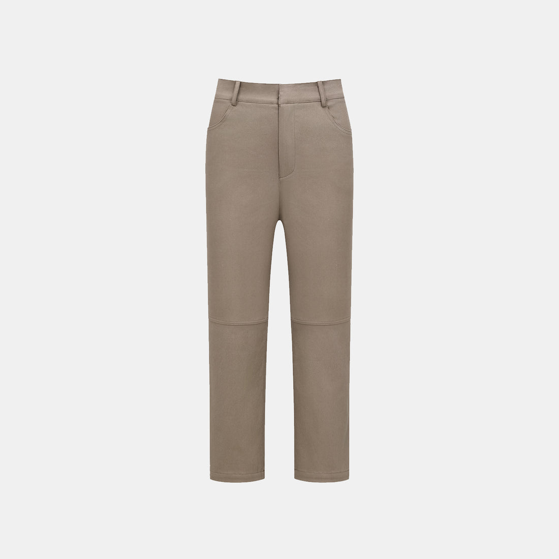 "Easy-go Chic" Premium High Stretch Cotton Denim Cropped Pants - Biscuits