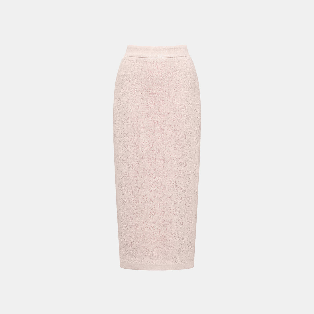 "Lazily in the Spring" Wool Jacquard Chinese Knitted Suit - Fragrance Powder Mist