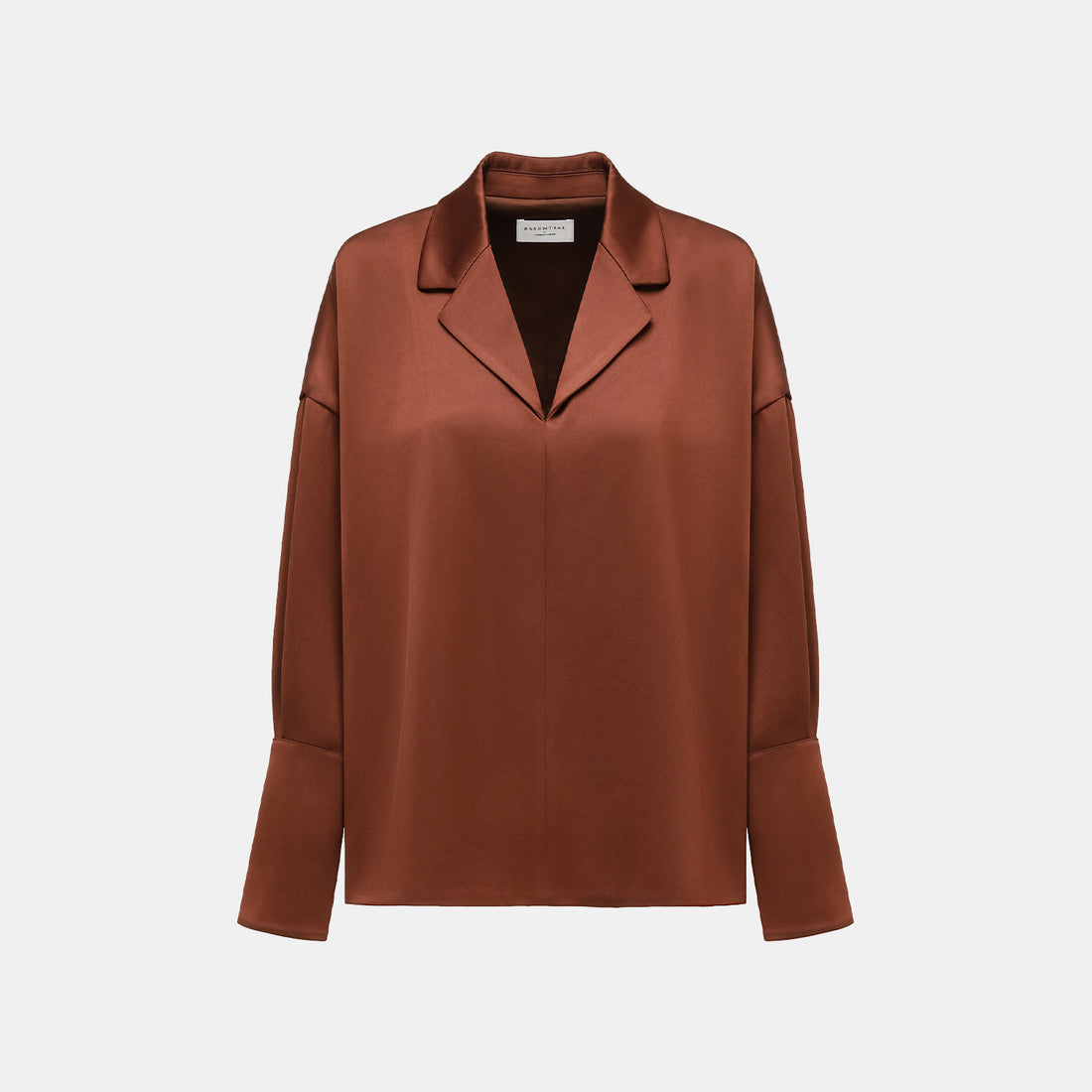 "Easy-go Chic" Heavy Acetate Smock—Honey Brown