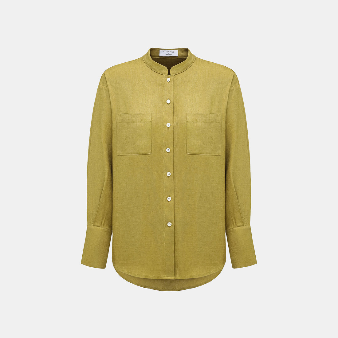 "Intellectual Moment" Special Silk and Bamboo Texture Acetate Shirt - Mu Jiang