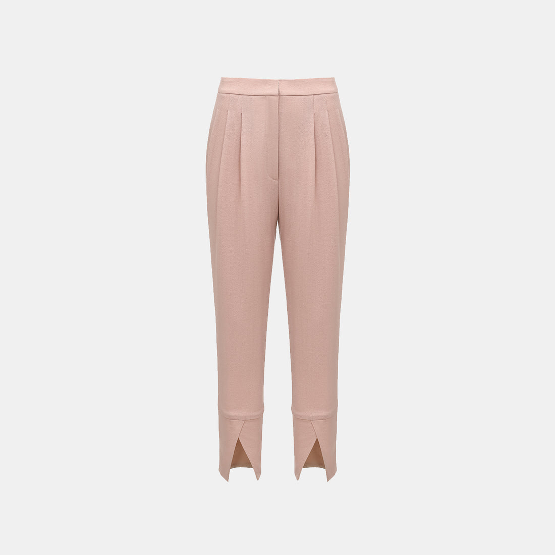 "The Top" British top crepe cropped trousers—Dusk