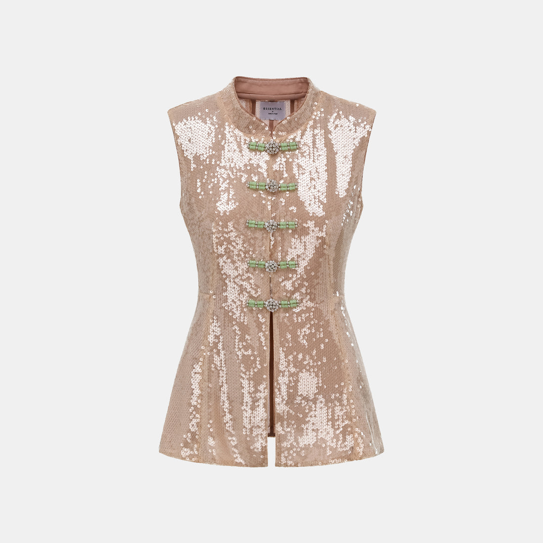 "Daytime Party." Sparkling Wave Light Art Three-Dimensional Cut Light Chinese Style Vest Top