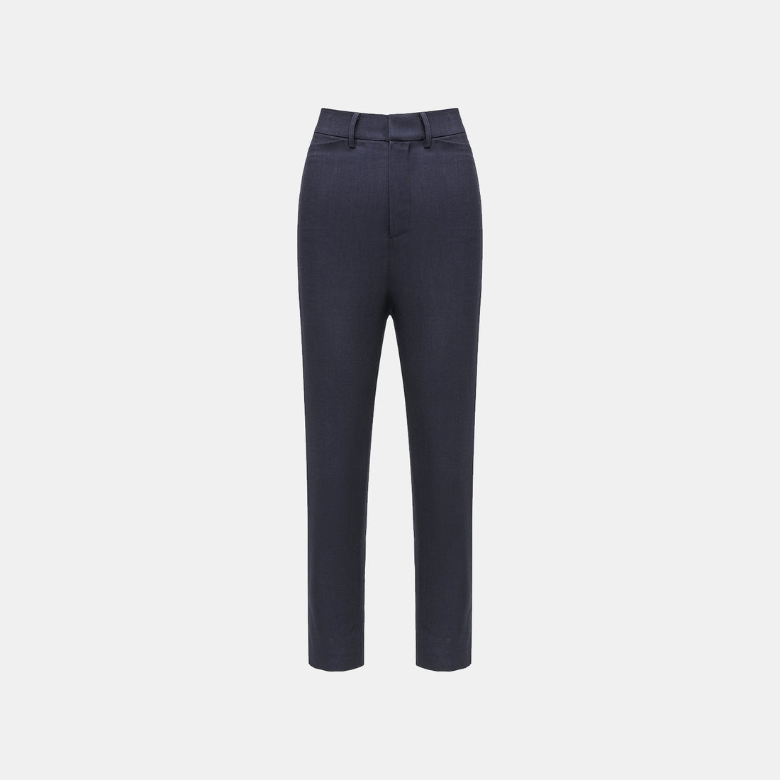 "Weekend at Monaco." Special bamboo texture acetate casual nine-point pants—Ink