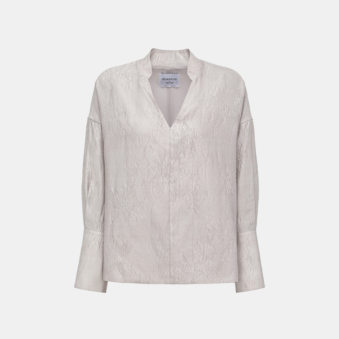 copy-copy-“By Inch.” Extremely Silky Nude Satin Slim Bra Top—Relaxed Gray