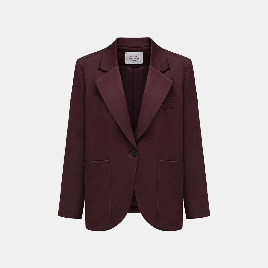 “Westminster Weekdays." 義大利頂級羊毛Oversized西裝外套—Merlot Burgundy梅洛紅酒