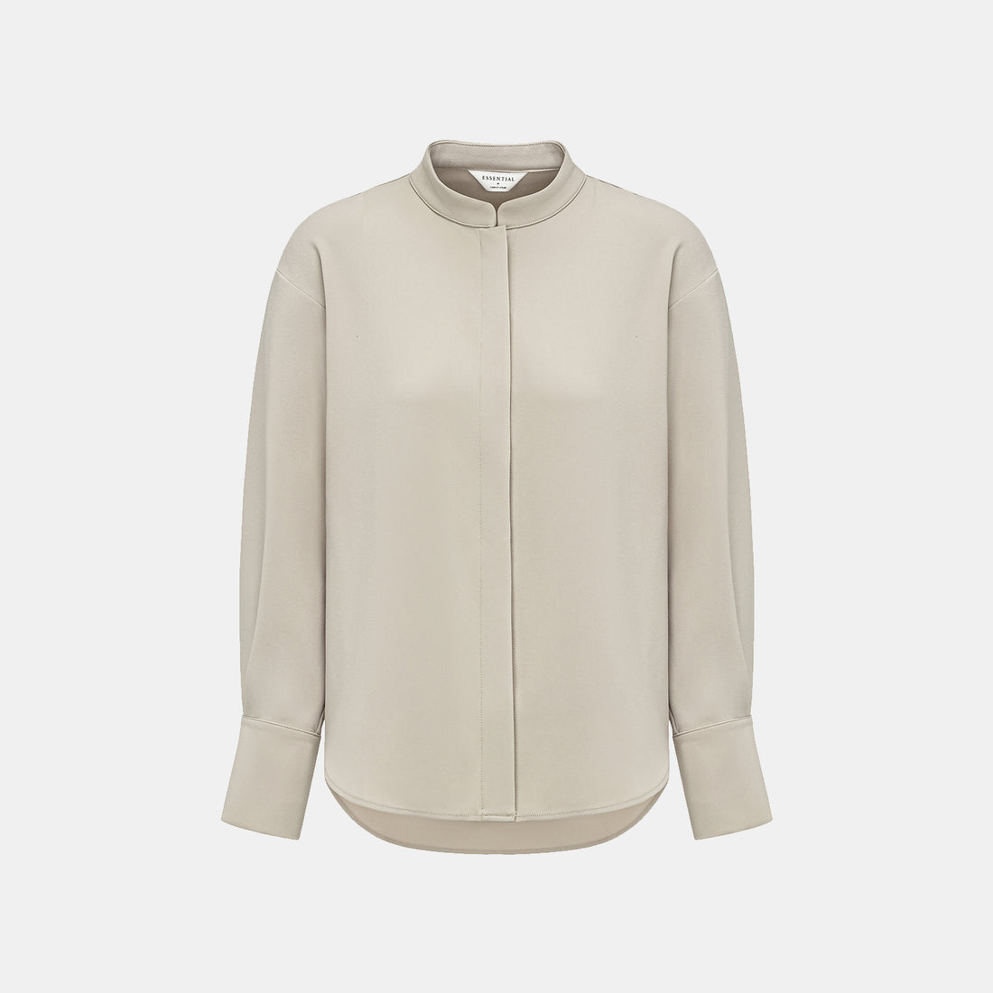 'Daytime Elegance' Textured Acetate Shirt - Off-White