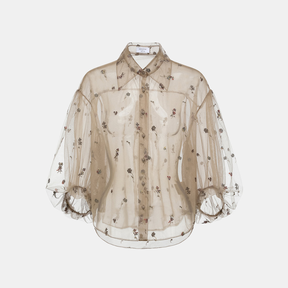 "Quiet Mastery" French top embroidered shirt