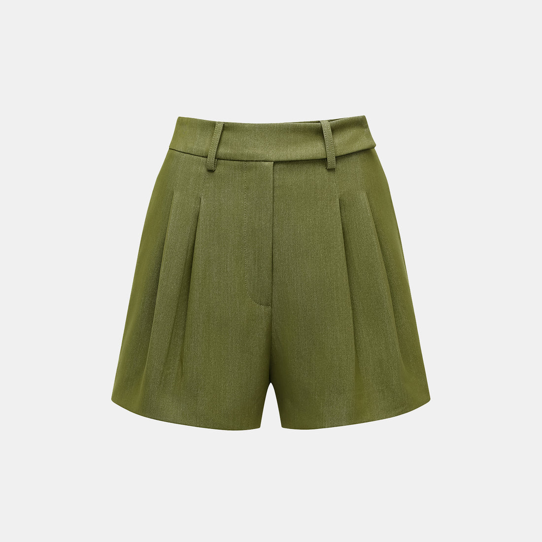 "Weekend at Monaco." Italian Textured Shorts—Pistachio