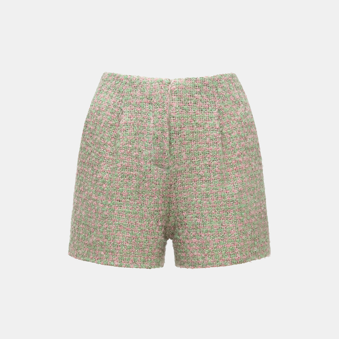 "Breeze boucle" British top light tweed shorts - Easter Garden