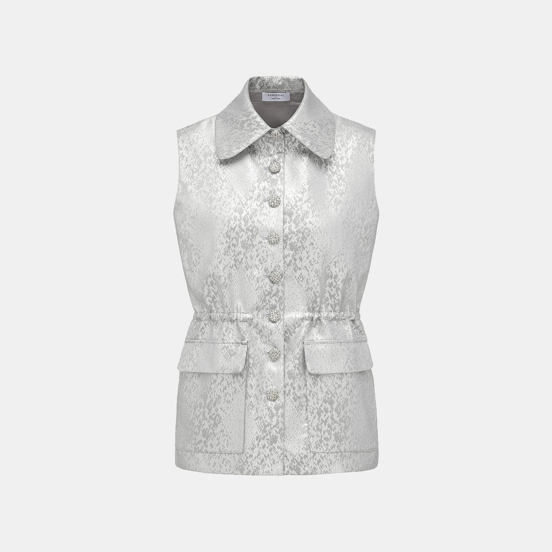 "Spring" Spanish jacquard hunting waistcoat vest - Dusk Purple Cloud Light