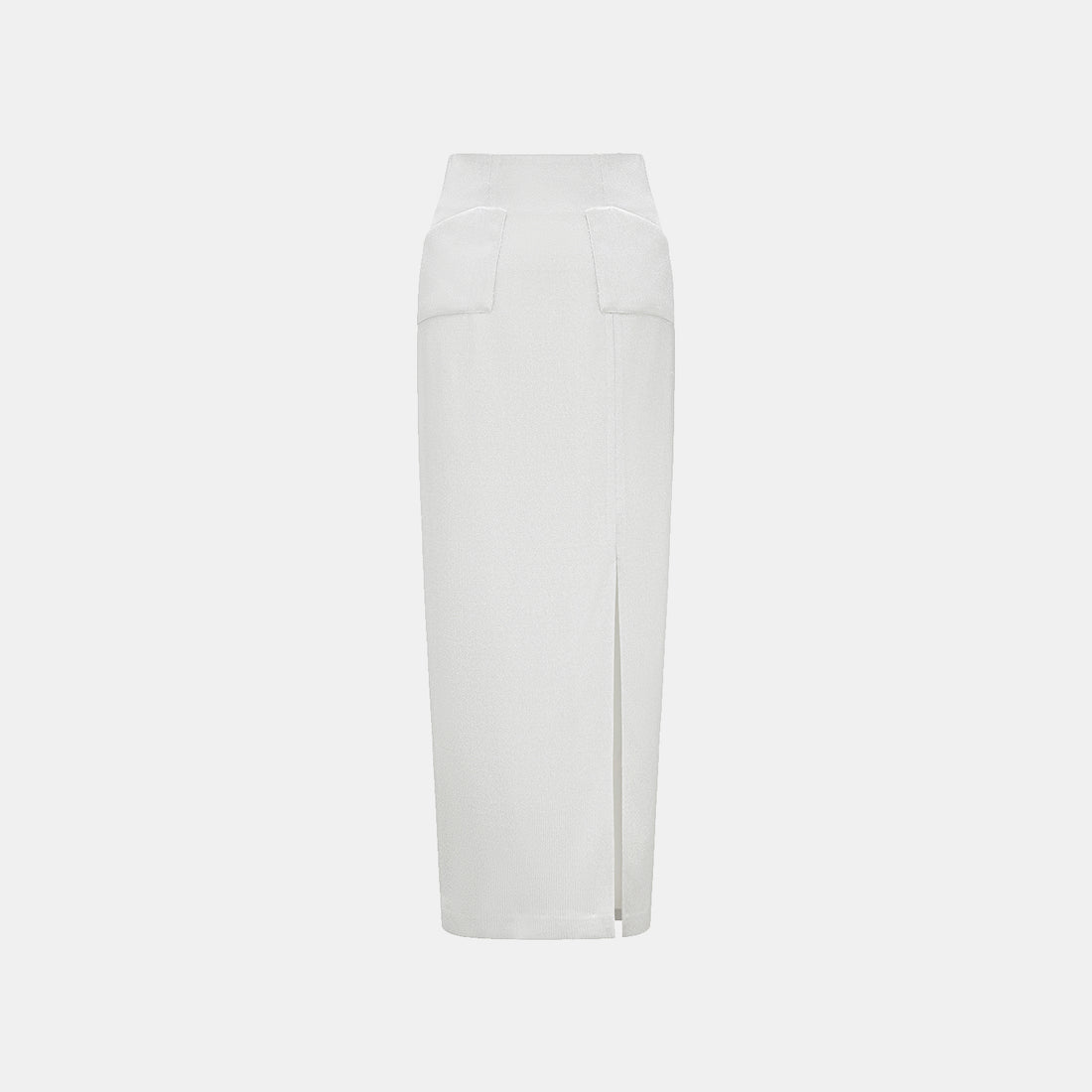 'Easy Go Chic' Acetate Knit Pencil Skirt - Silver