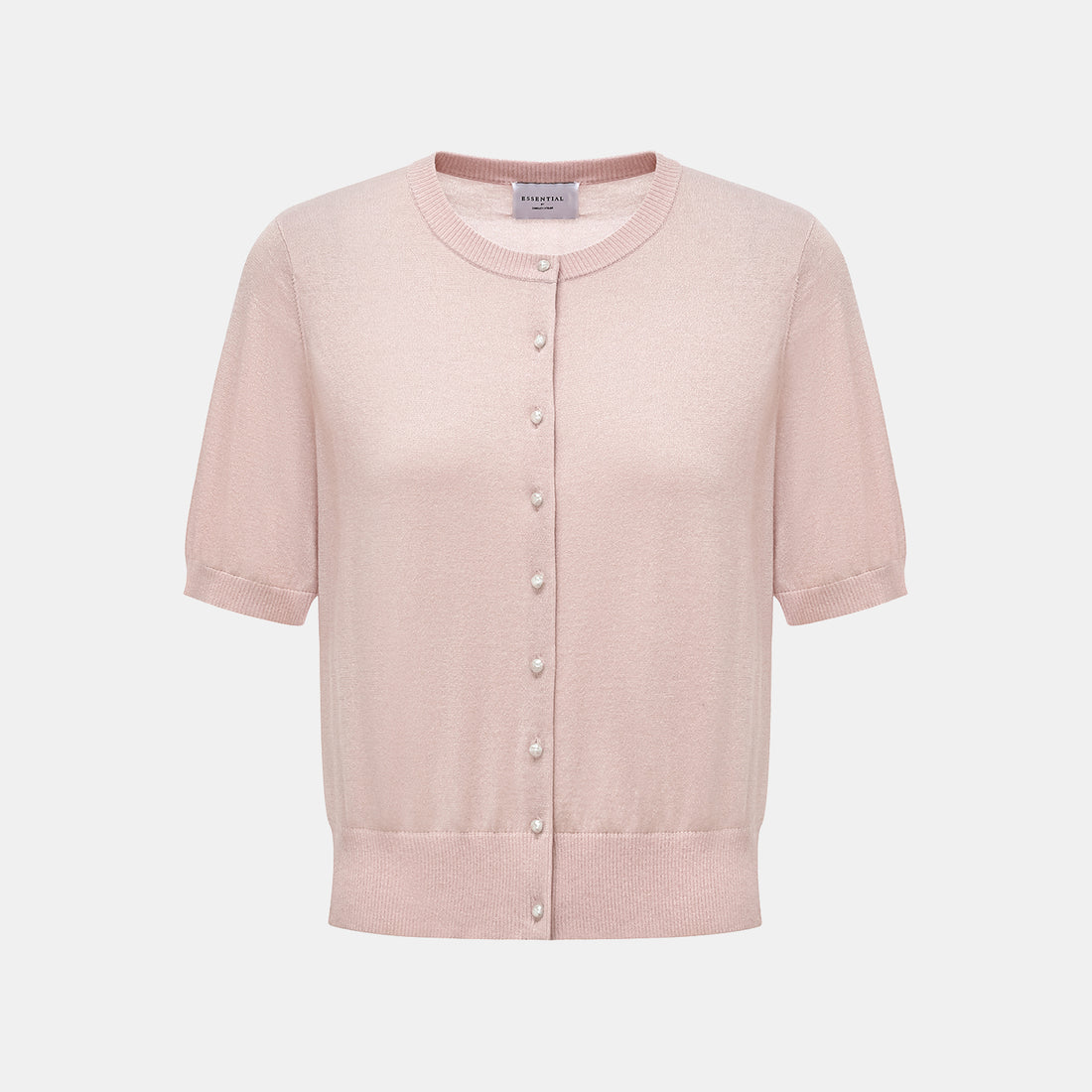 "Summer Diary" Cool Triacetate Cashmere Knit Short Sleeve Cardigan—LOVE