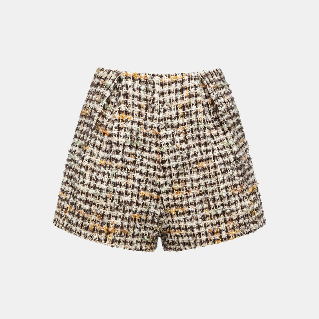 "Breeze boucle" British top light tweed shorts - Caramel Drizzle