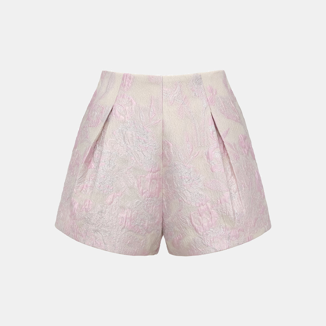 "Spring" Jacquard Shorts - Floating Light and Cherry Blossoms