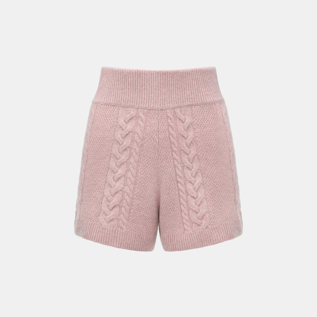 “Spring Diary” 100% Cashmere 立體編結針織短褲—Rosé Manuscript玫瑰詩稿