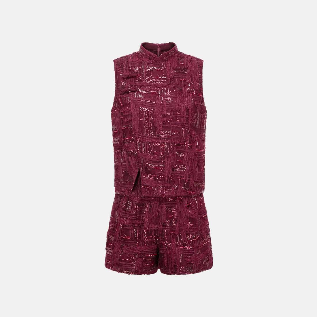 "Imperial Gala" Luxury Lace Art Beaded Shorts - Yanxia Hanchun