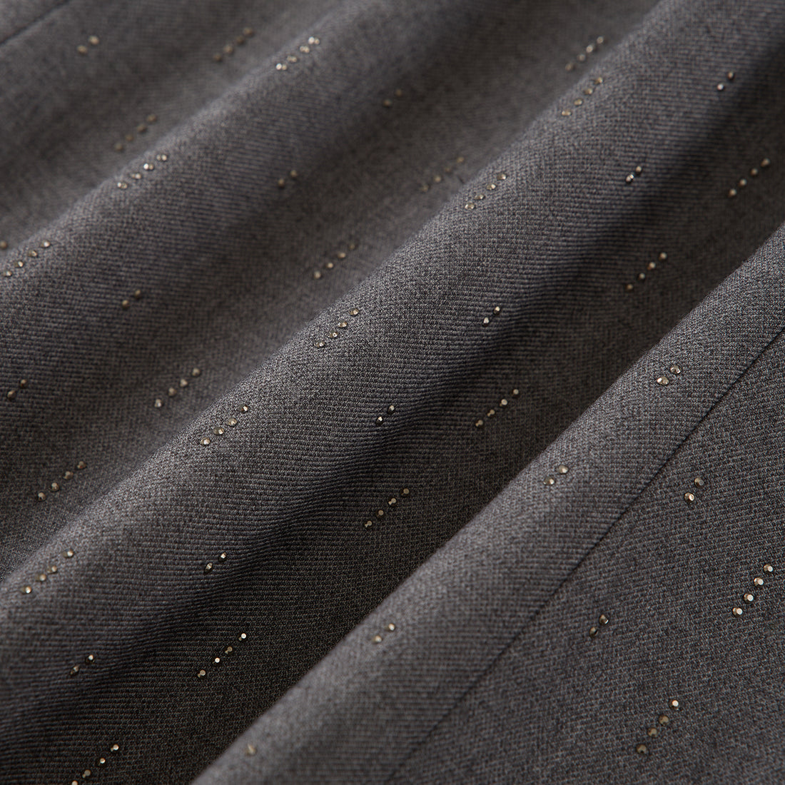 "Speak Sleek."義大利手工鑽飾工藝喇叭褲—Silverfall Grace銀光漫落