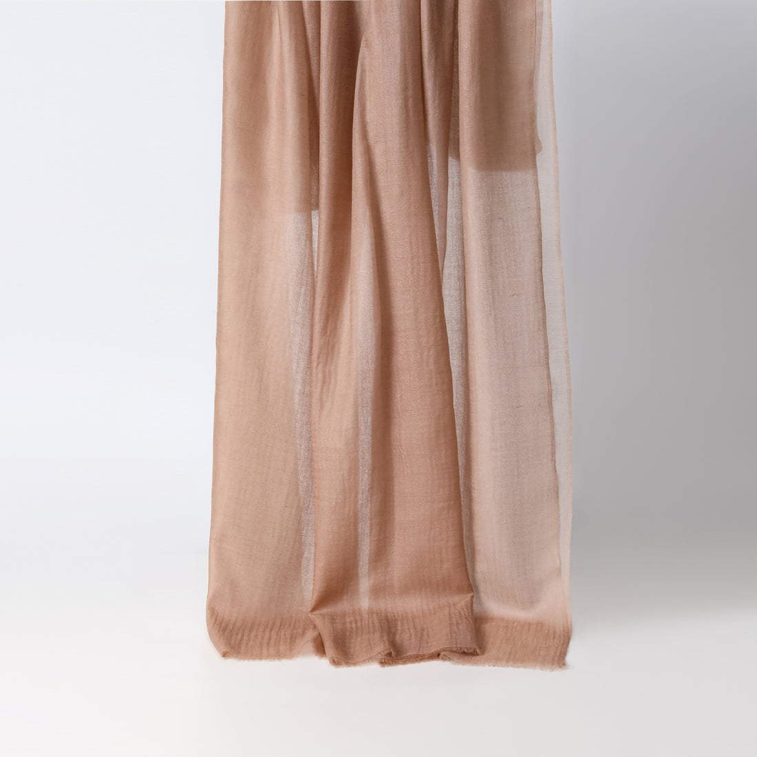 "Angel's Feather" 100% Cashmere Shawl - Caramel
