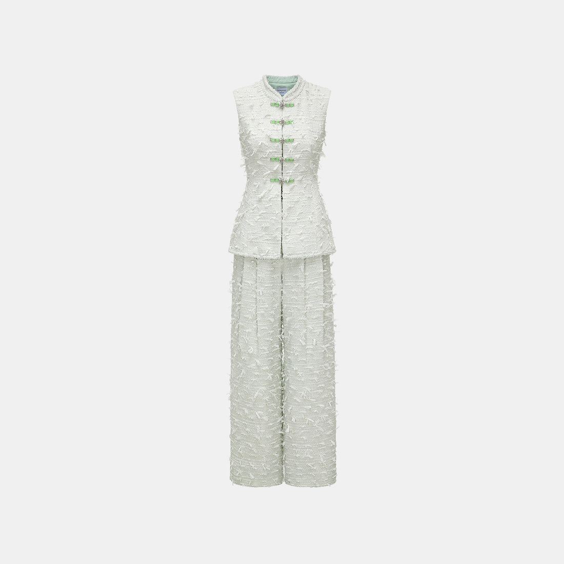 "Spring" Lightweight Tweed Wide Pants - Xiangzhu Late Spring