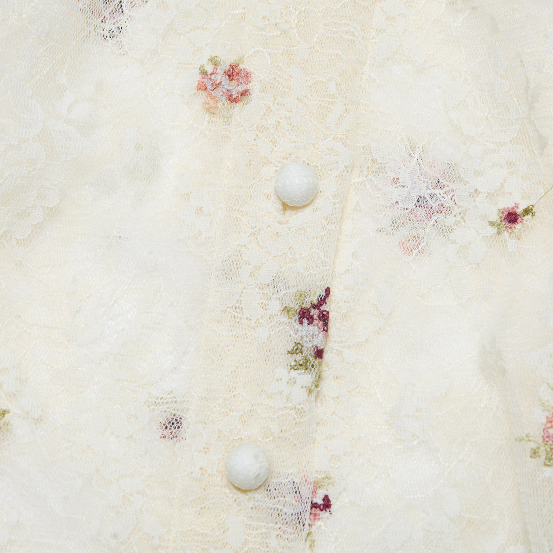 “Quiet Mastery”法國織花工藝蕾絲剪裁背心— Soft Floré柔曦花序
