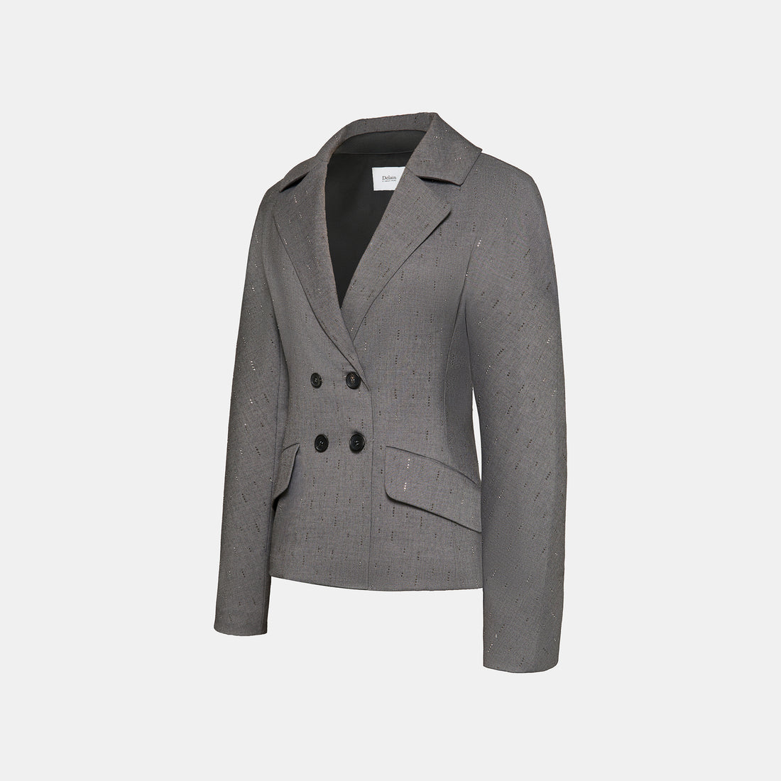 "Speak Sleek." 義大利手工鑽飾工藝西裝外套—Silverfall Grace銀光漫落