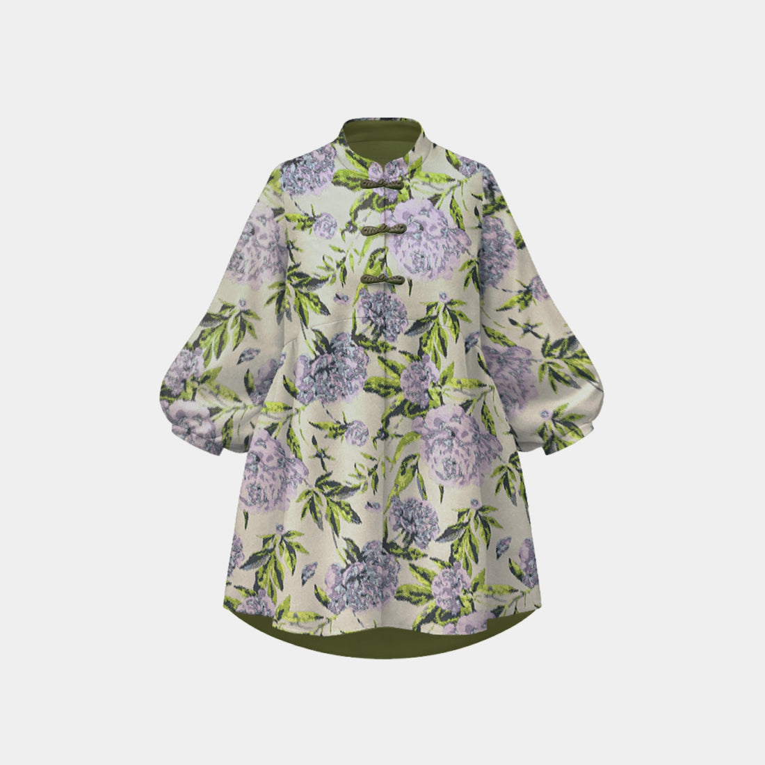 "Imperial Garden Teatime"義大利緹花錦織輕國風外套—Lilac Tidings羅蘭春信
