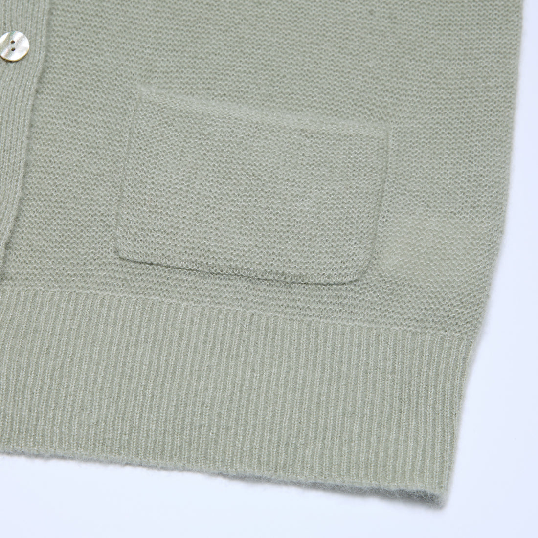 Spring Diary” Silk Cashmere真絲兩件式背心針織上衣—Verdant Veil青霧薄影