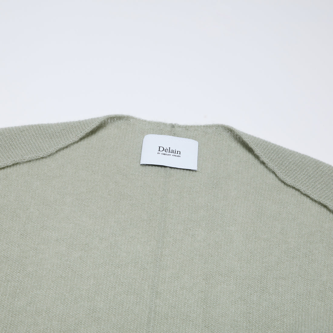 Spring Diary” Silk Cashmere真絲兩件式背心針織上衣—Verdant Veil青霧薄影