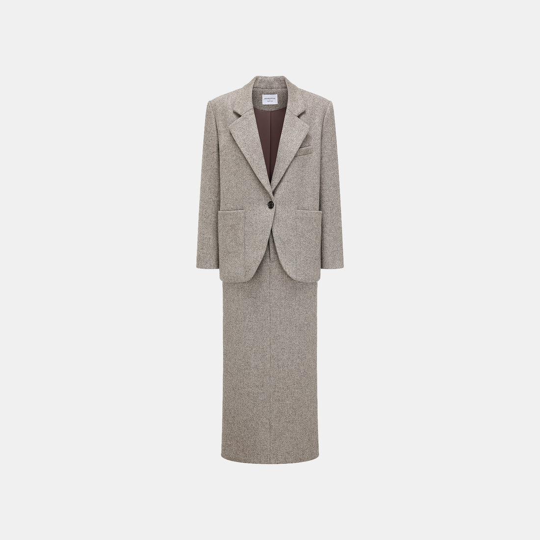 "Westminster Weekdays" Australian Wool Pencil Skirt - Grey