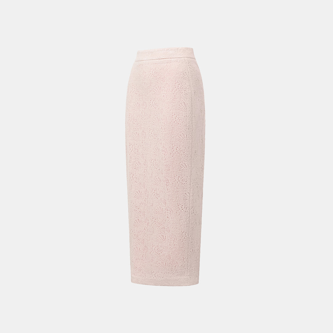 "Lazily in the Spring" Wool Jacquard Chinese Knitted Suit - Fragrance Powder Mist