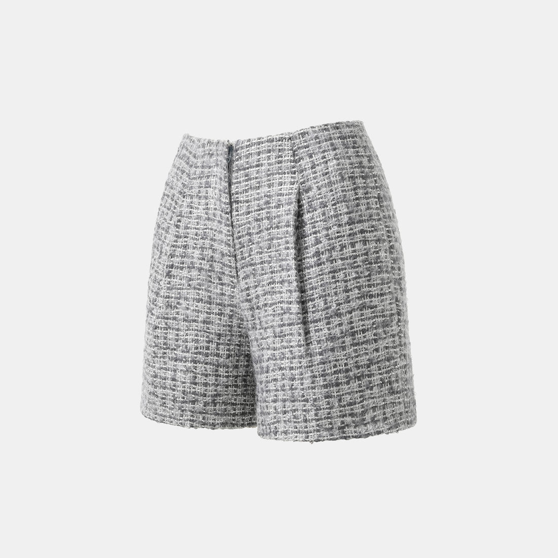 "Breeze boucle" British top light tweed shorts - Starlit Smoke