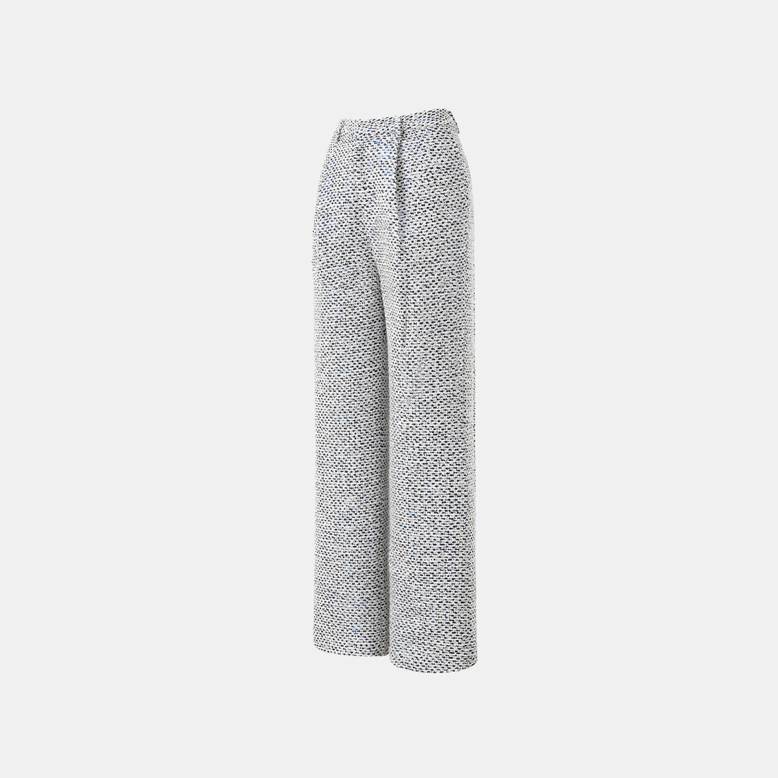 "Westminister Weekdays" Lightweight Tweed Tailored Wide Pants - Rational