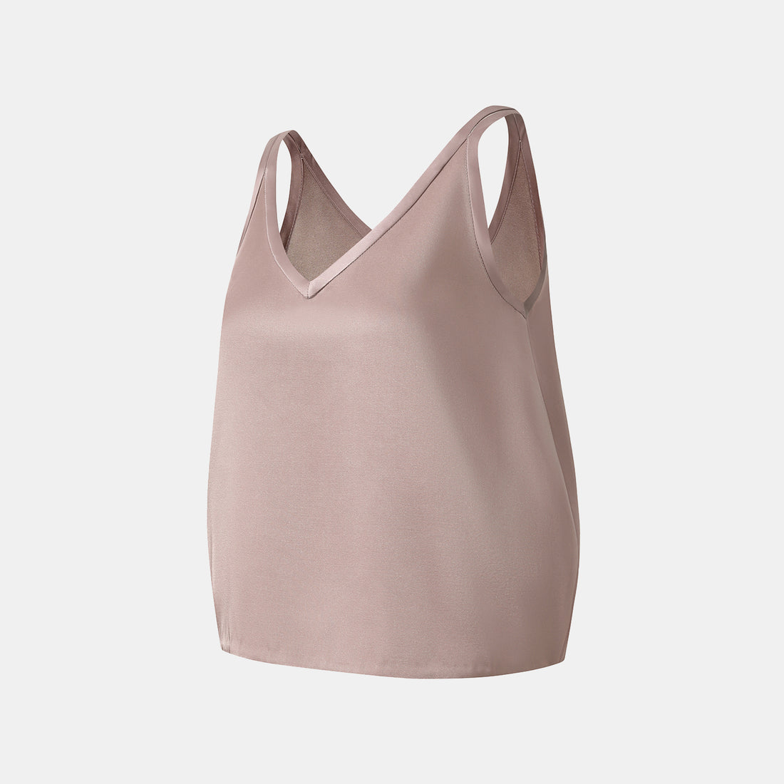 "Weekend at Monaco." Heavy satin panelled vest — Taupe