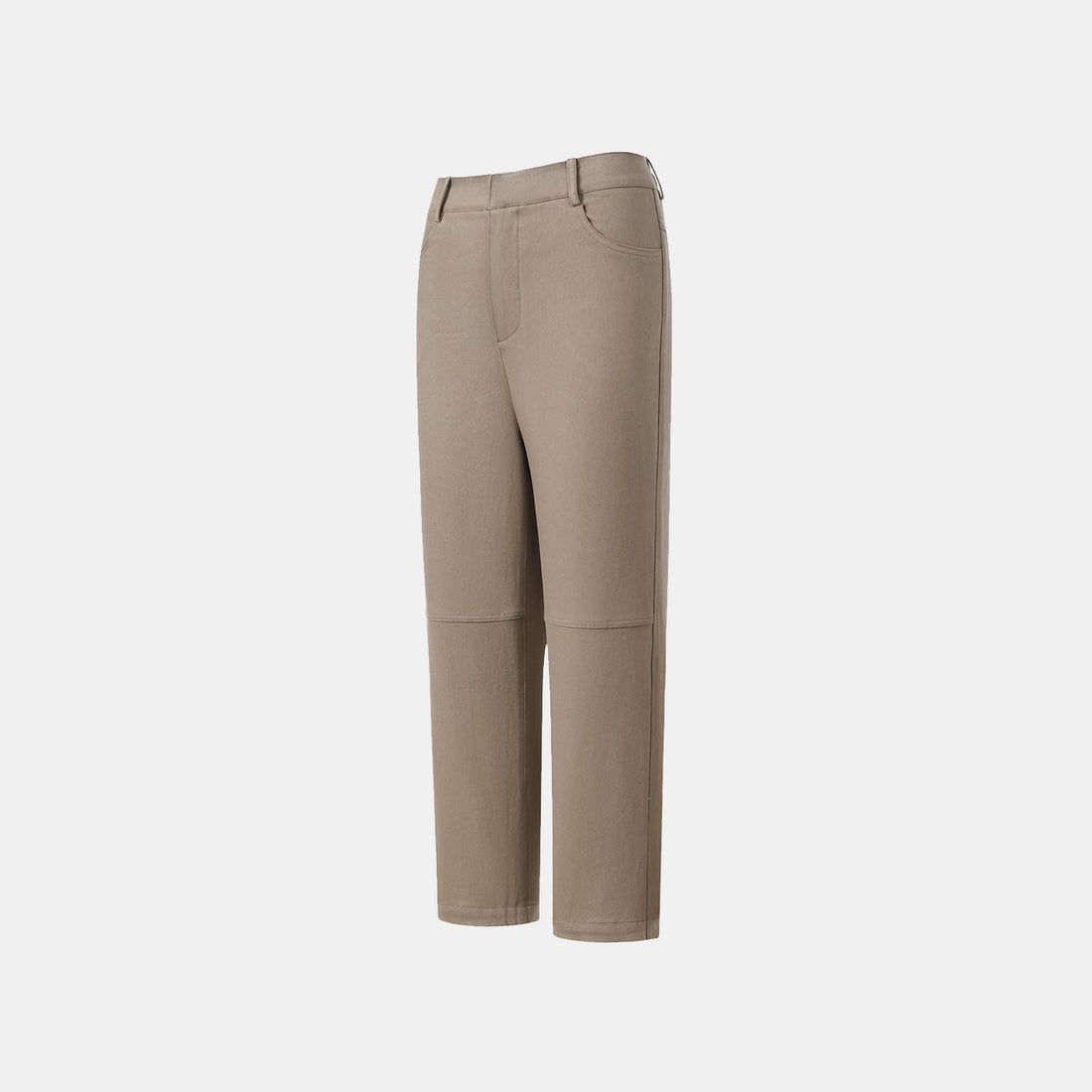 "Easy-go Chic" Premium High Stretch Cotton Denim Cropped Pants - Biscuits