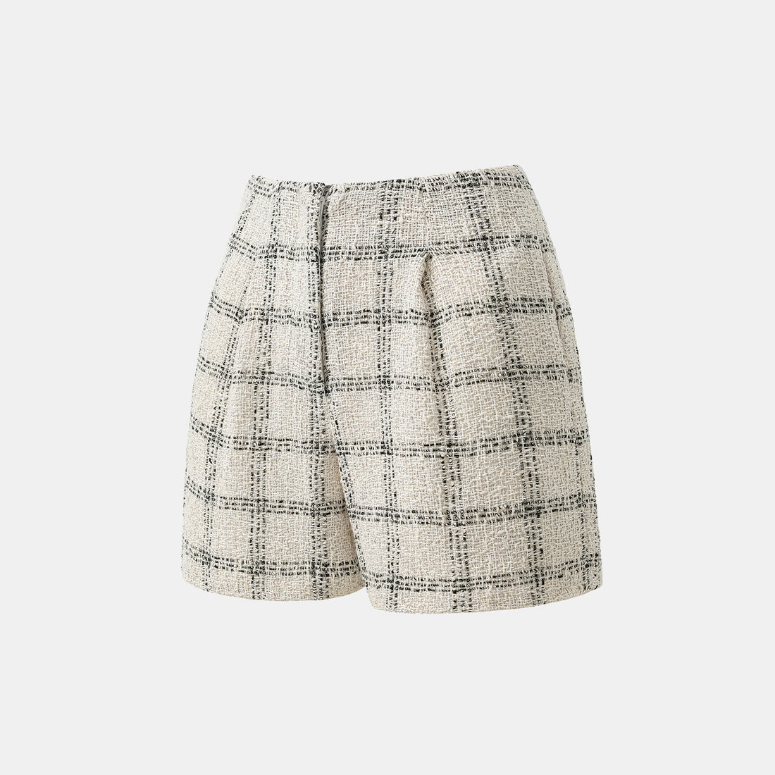 "Breeze boucle" British top light tweed shorts - Gin Tonic