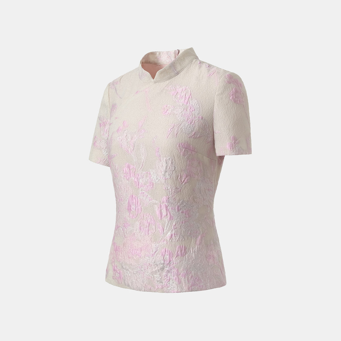 "Spring" jacquard light Chinese style top - floating light cherry blossoms