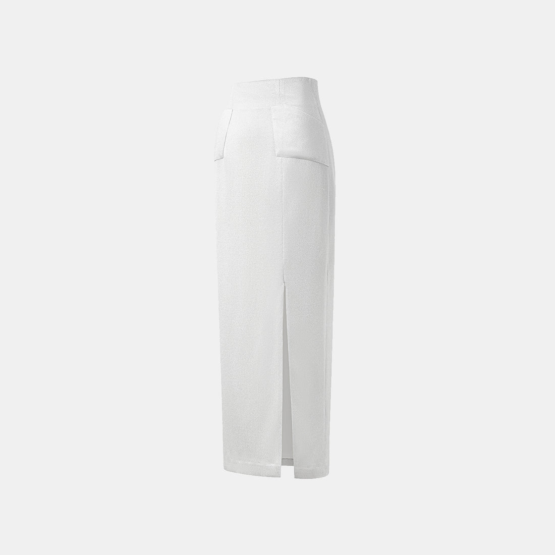 'Easy Go Chic' Acetate Knit Pencil Skirt - Silver