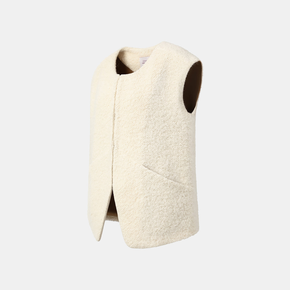 "Tops" alpaca vest