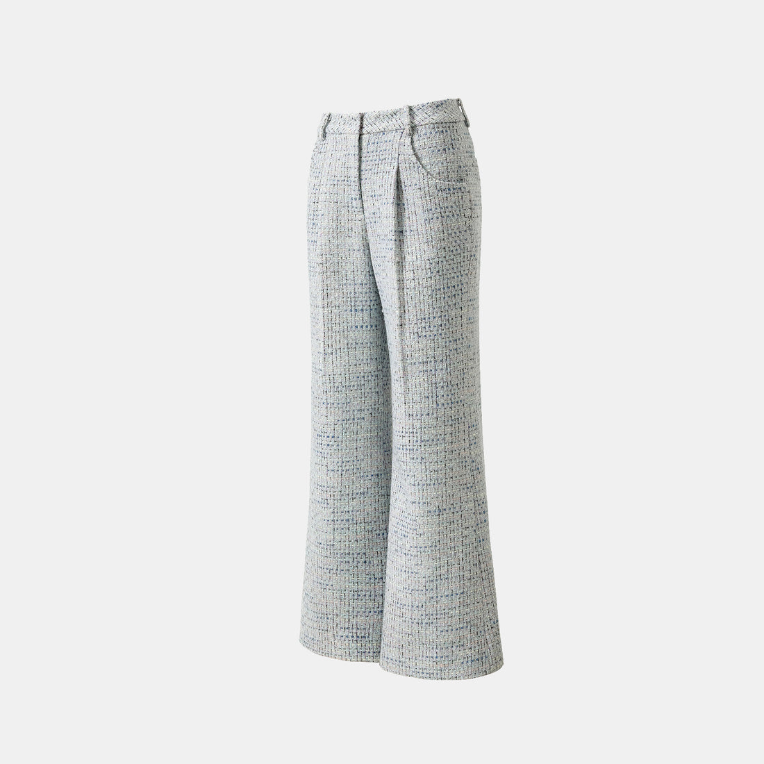 "Chelsea Citywalk." Tweed wide-leg trousers—Mojito
