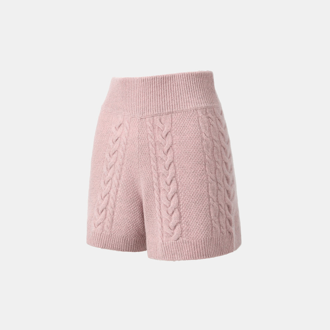 “Spring Diary” 100% Cashmere 立體編結針織短褲—Rosé Manuscript玫瑰詩稿