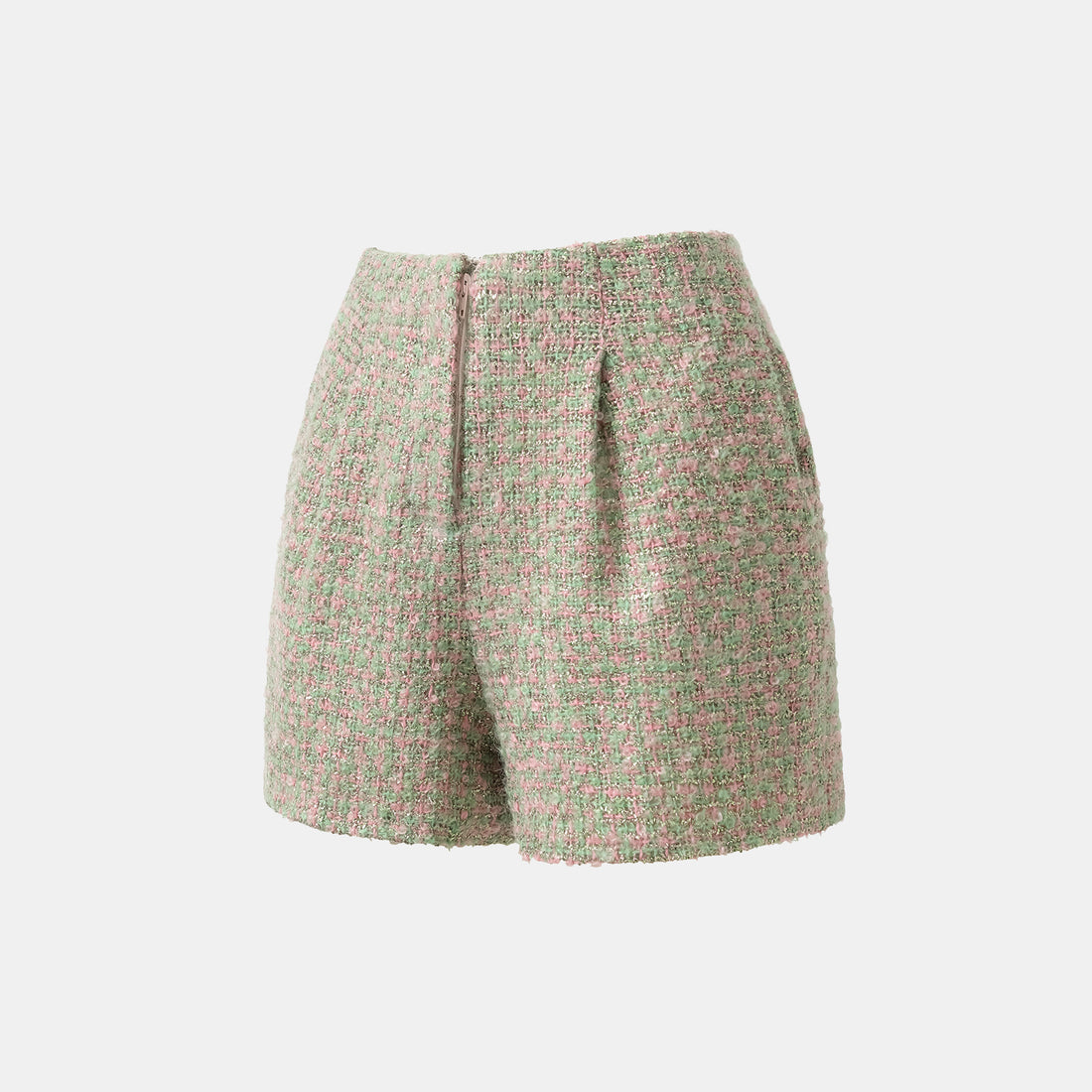 "Breeze boucle" British top light tweed shorts - Easter Garden