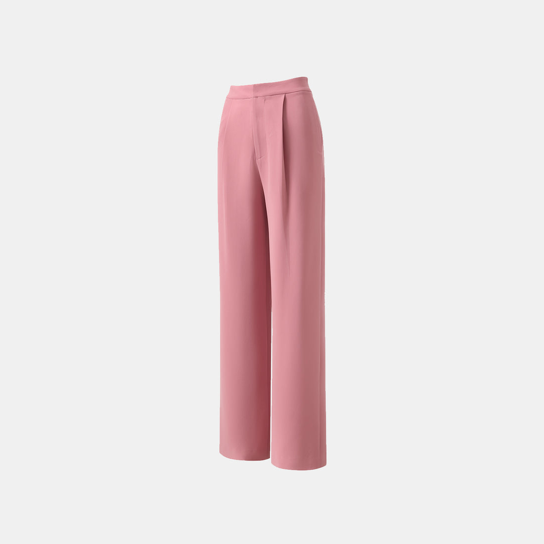 "Easy-go Chic" Textured Acetate 3D Tailored Wide Pants—Dusk
