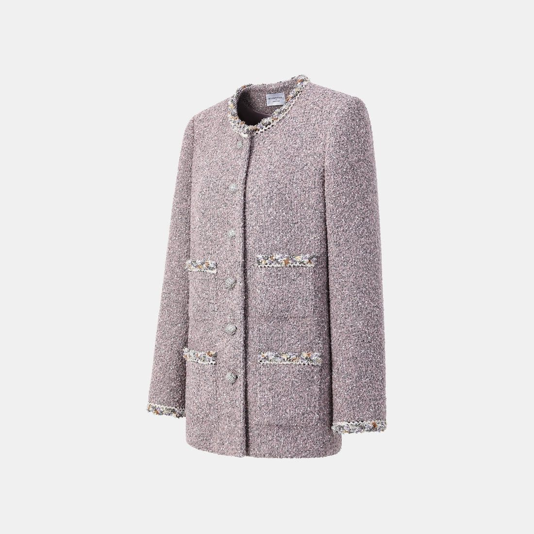 "Chelsea Citywalk." 義大利肌理工藝花呢經典No.6外套—Lavender Haze