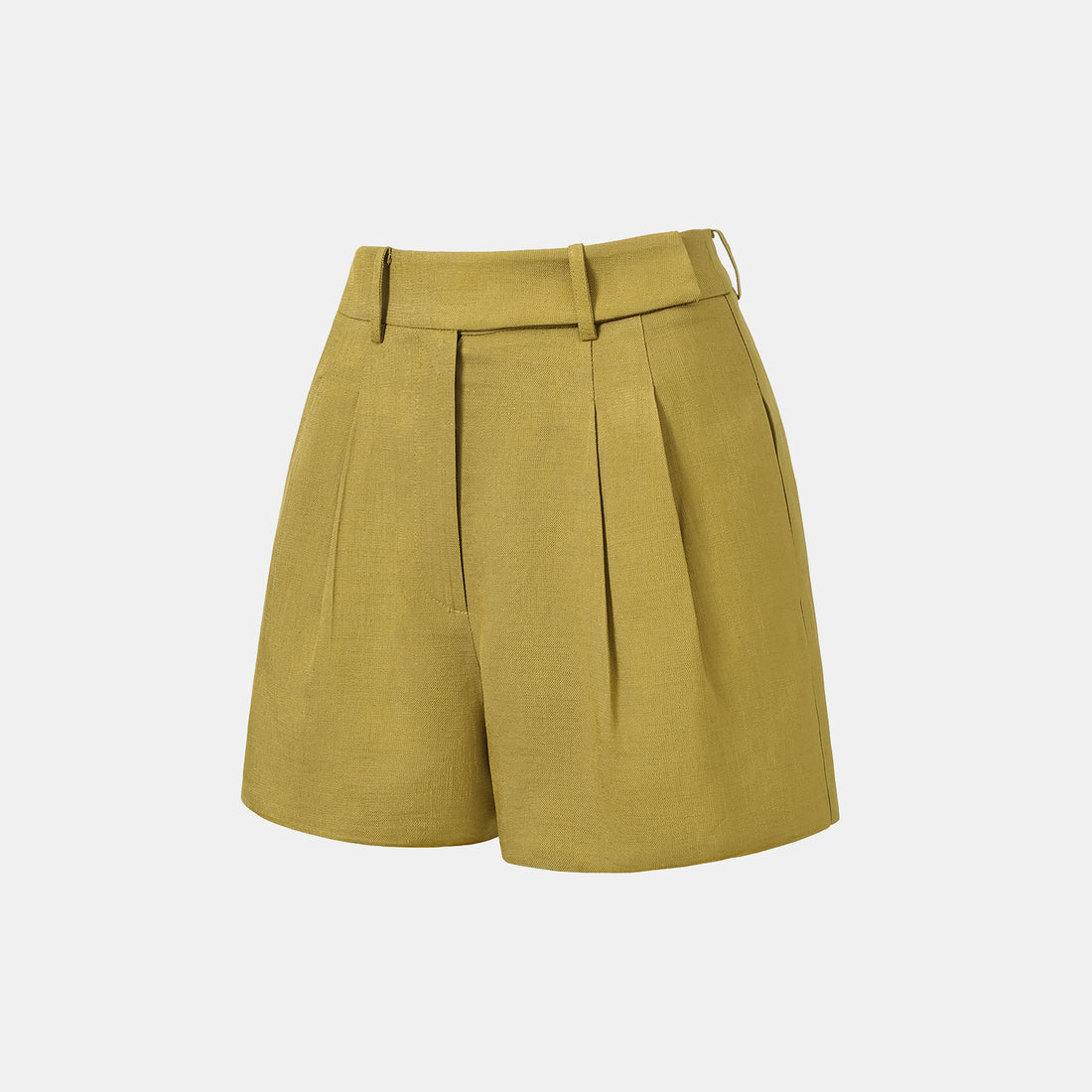"Intellectual Moment" Special Silk and Bamboo Texture Acetate Shorts - Mu Jiang