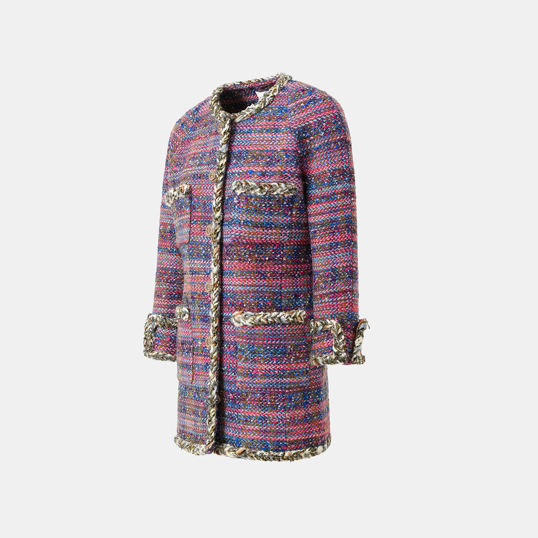 “Chelsea teatime.” Classic No.5 tweed jacket—Berry Happy