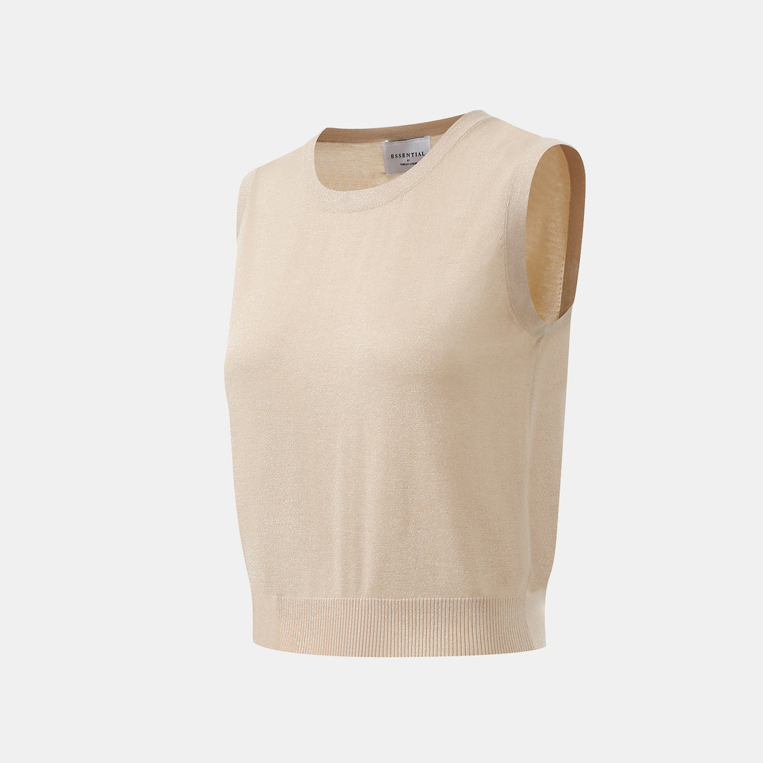 "Summer Diary" Cool Triacetate Cashmere Knit Vest—CALM